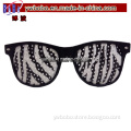 Fun Wedding Favors Hen Party Sunglasses Zebra Print Lens Wayfarer Sunglasses (PG2018B)